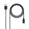 Nanocable USB-A/M a USB-A/M 3m Negro (10.01.2103)