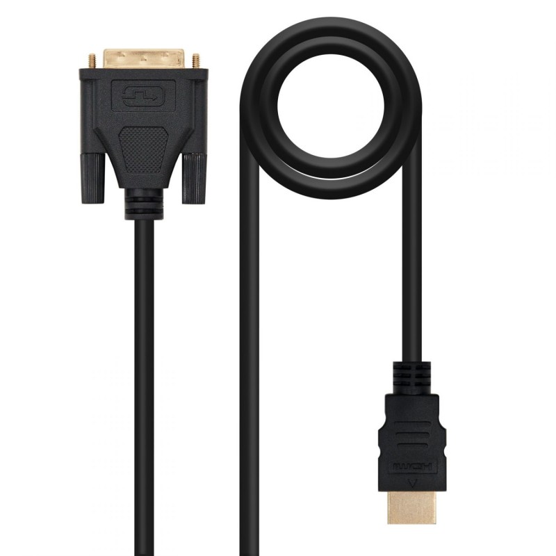 Nanocable DVI/M a HDMI A/M 5m Negro (10.15.0505)