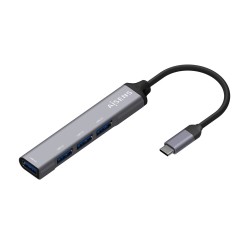 Hub AISENS USB-C 3.0 a 4xUSB-A 3.0 Gris (A109-0541)