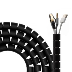Organizador de Cables AISENS 25mm 2m Negro (A151-0604)