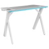 Mesa Mars Gaming RGB 100x74x60cm Blanca (MGD100RGBW)