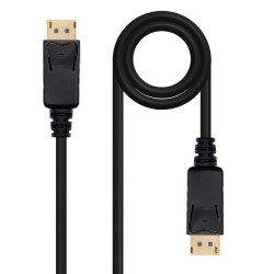 Nanocable DP/M a DP/M 1.5m Negro (10.15.2301-L150)