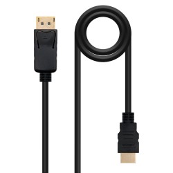 Nanocable DP/M a HDMI/M 0.5m Negro (10.15.4300)