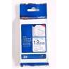 Cinta BROTHER 12mm 3m Azul sobre Blanco (TZe-FA3)