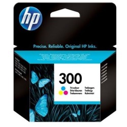 Tinta HP 300 Tricolor 165 páginas (CC643EE)