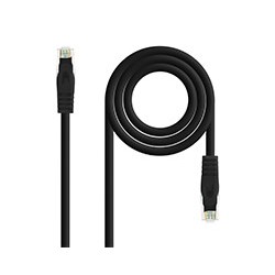 Nanocable RJ45 Cat6A UTP AWG24 1m Negro (10.20.1801-BK)
