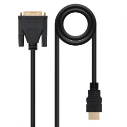 Nanocable DVI/M a HDMI A/M 5m Negro (10.15.0505)