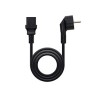 Nanocable C14/M a CEE7/H 25cm Negro (10.22.0901)