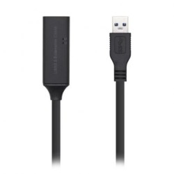 Cable AISENS USB-A/M a USB-A/H 5m Negro (A105-0407)