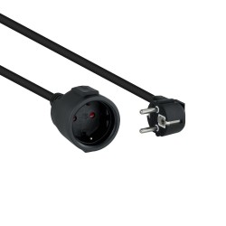 Nanocable Schuko/H a Schuko/M 3m Negro (10.22.0603-BK)