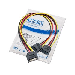 Nanocable SATA/M a 2xSATA/H 30cm (10.19.0104)