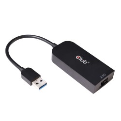Adaptador Club 3D USB-A/M a RJ45/H Negro (CAC-1420)