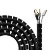 Organizador de Cables AISENS 25mm 2m Negro (A151-0604)